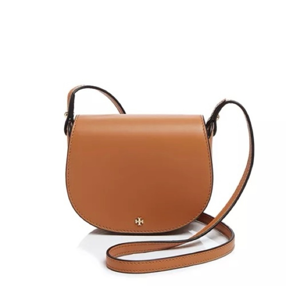 Tory Burch Tan Saddle Crossbody Purse